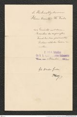 k.k. naturhistorisches Hofmuseum, Intendanzakten 1885-1896 (Hauer), Aktenzahl Z.599/1893, Seite 4